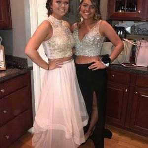 Light Pink 2-Piece prom dress